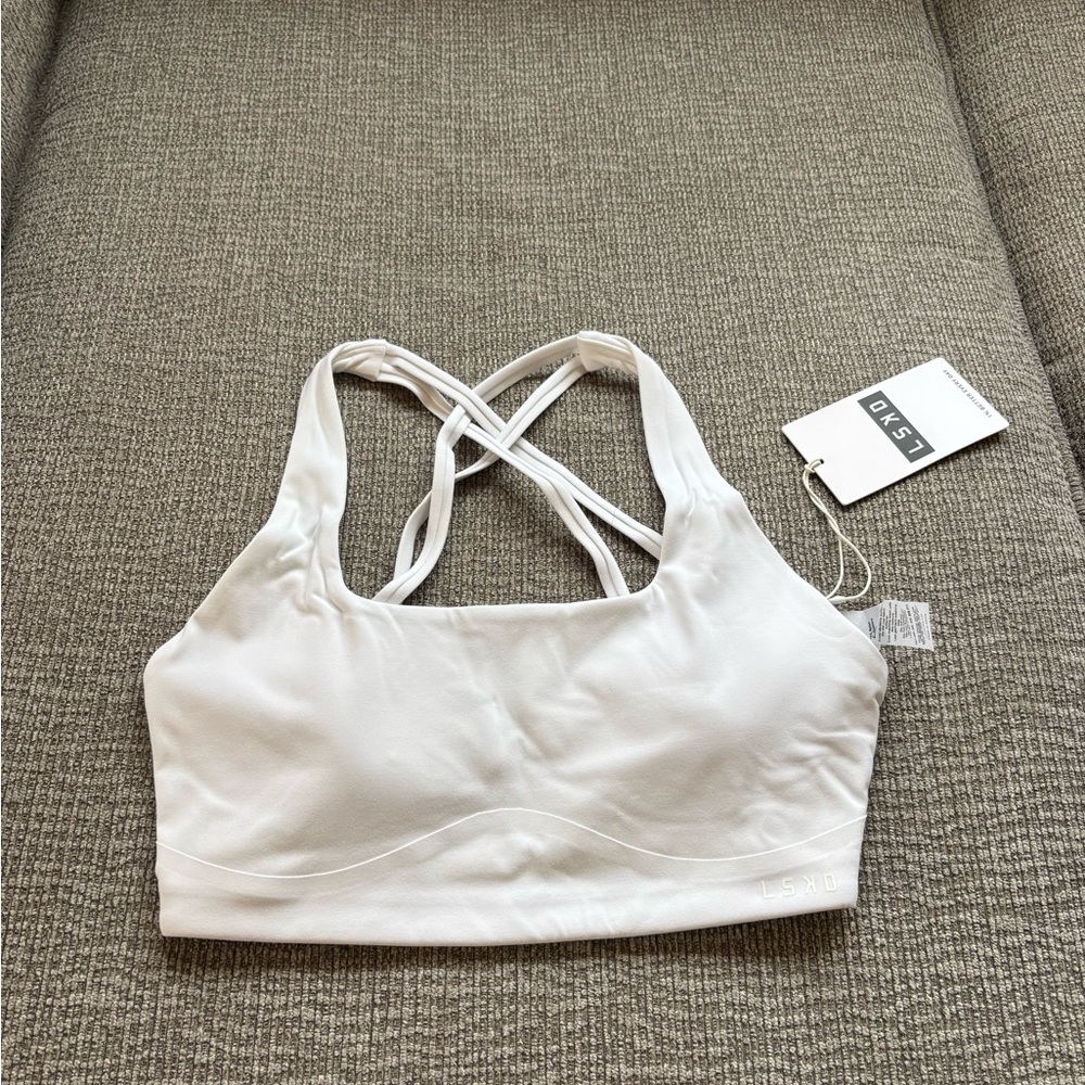 *Brand New* LSKD Aspire Sports Bra - White Multiple Sizes